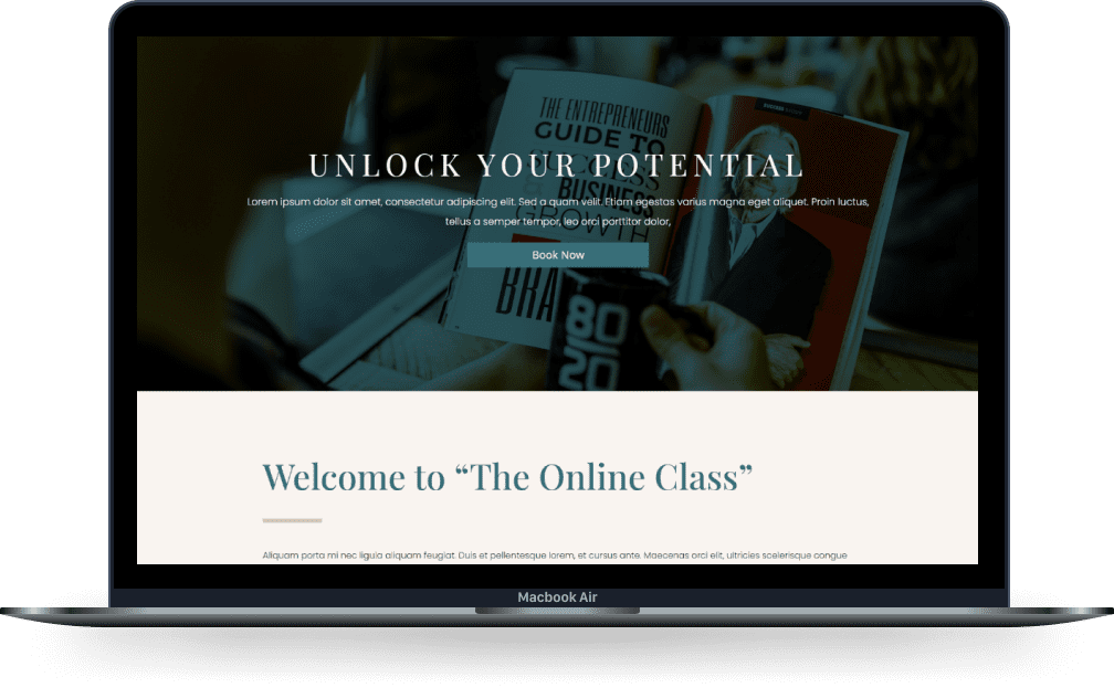 Online Class – Website for Online Teachers and Coaches